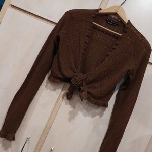 Cropped Shawl Cardigan Sweater SZ XS